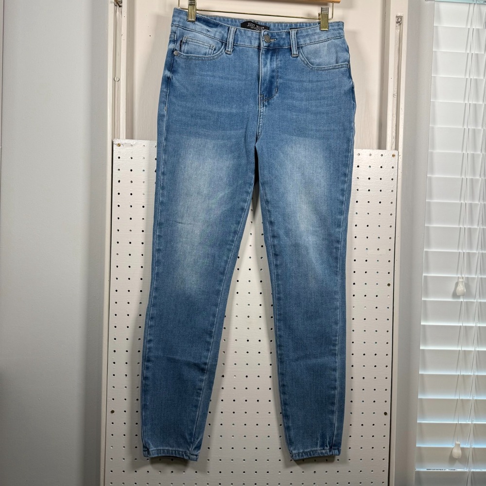 Judy Blue Skinny Ankle Jeans Women's Blue Denim Stretch Mid-Rise Slim Fit - 5/27